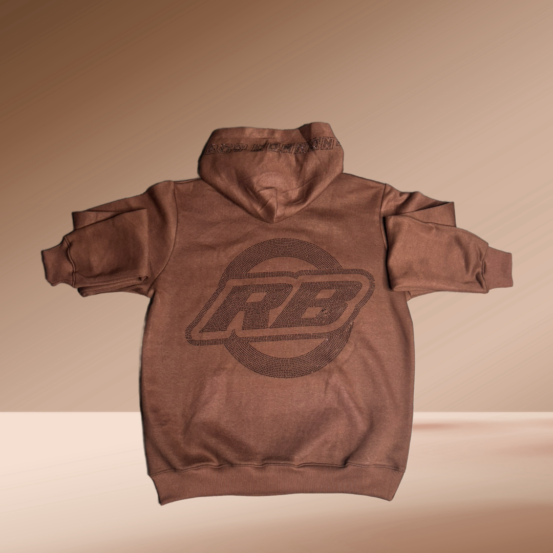 Bezeled Hoodie (Brown)