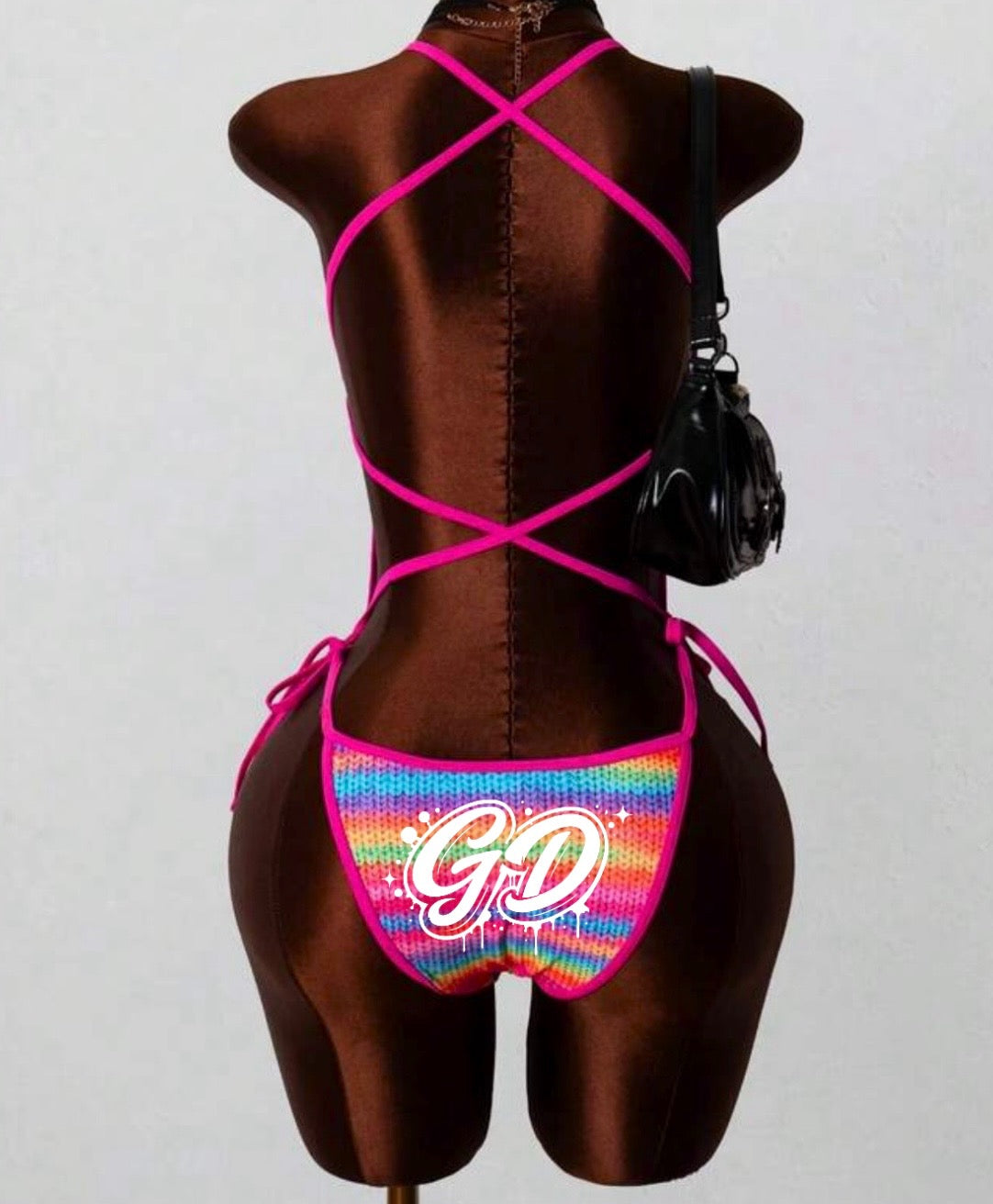 Pink Jouvert 1-piece Body Suit Package