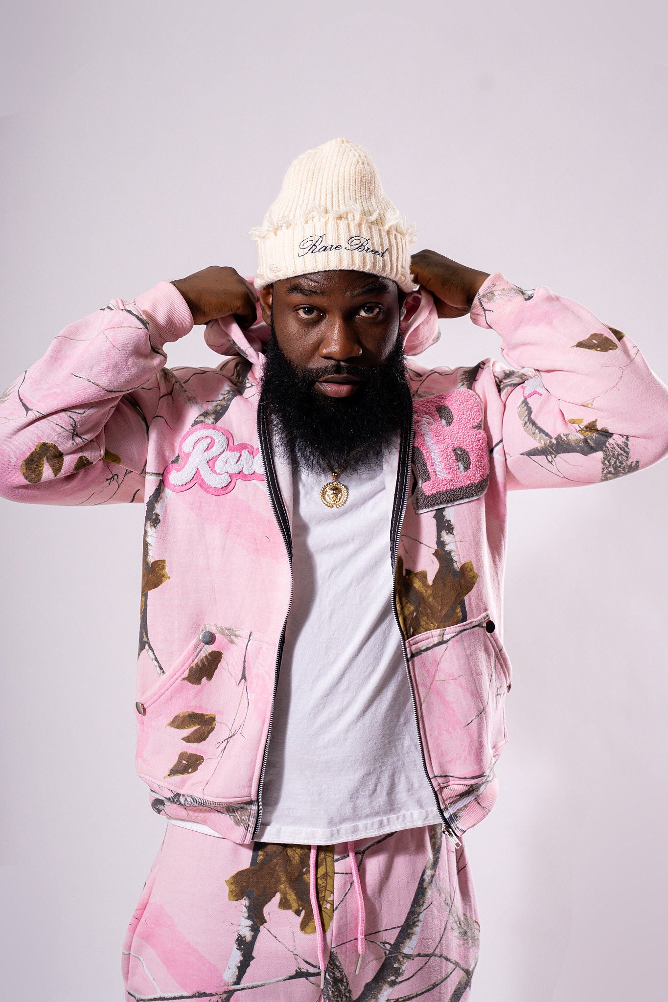 Rare Pink Hunter Varsity Sweatsuit