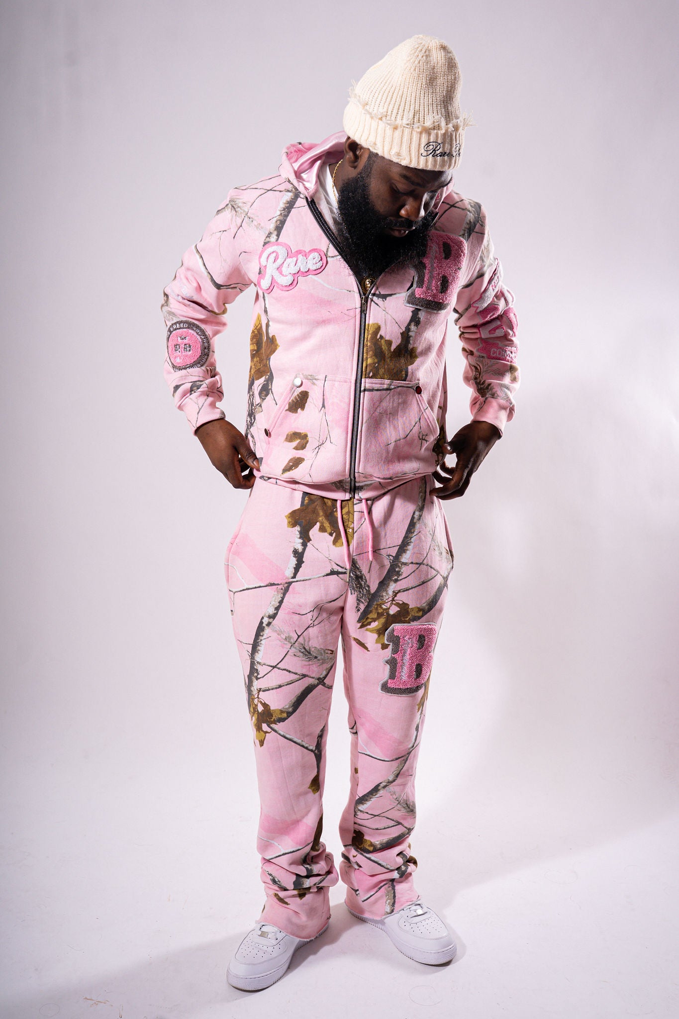 Rare Pink Hunter Varsity Sweatsuit