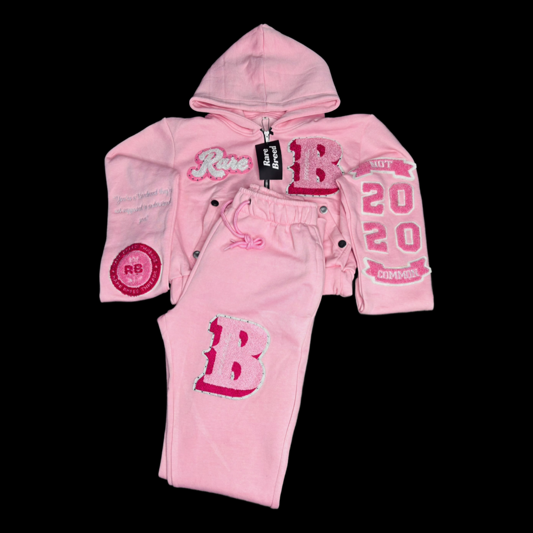Rare pink Varsity sweat suite