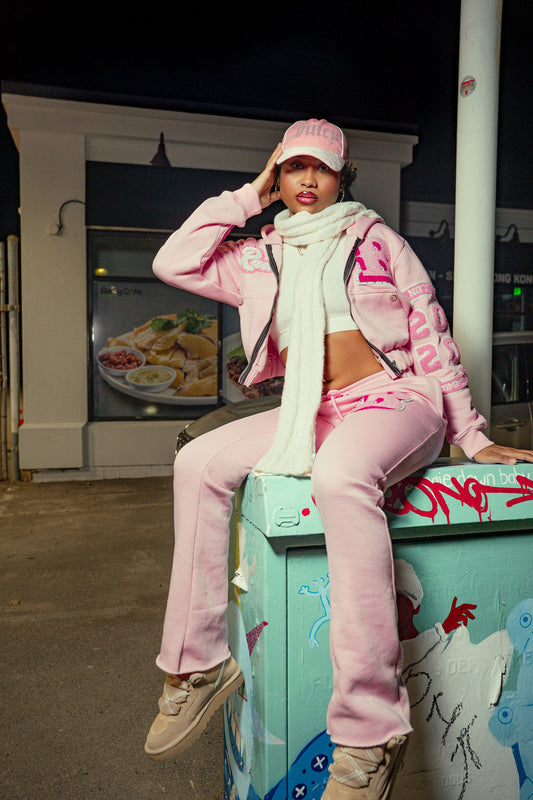 Rare pink Varsity sweat suite