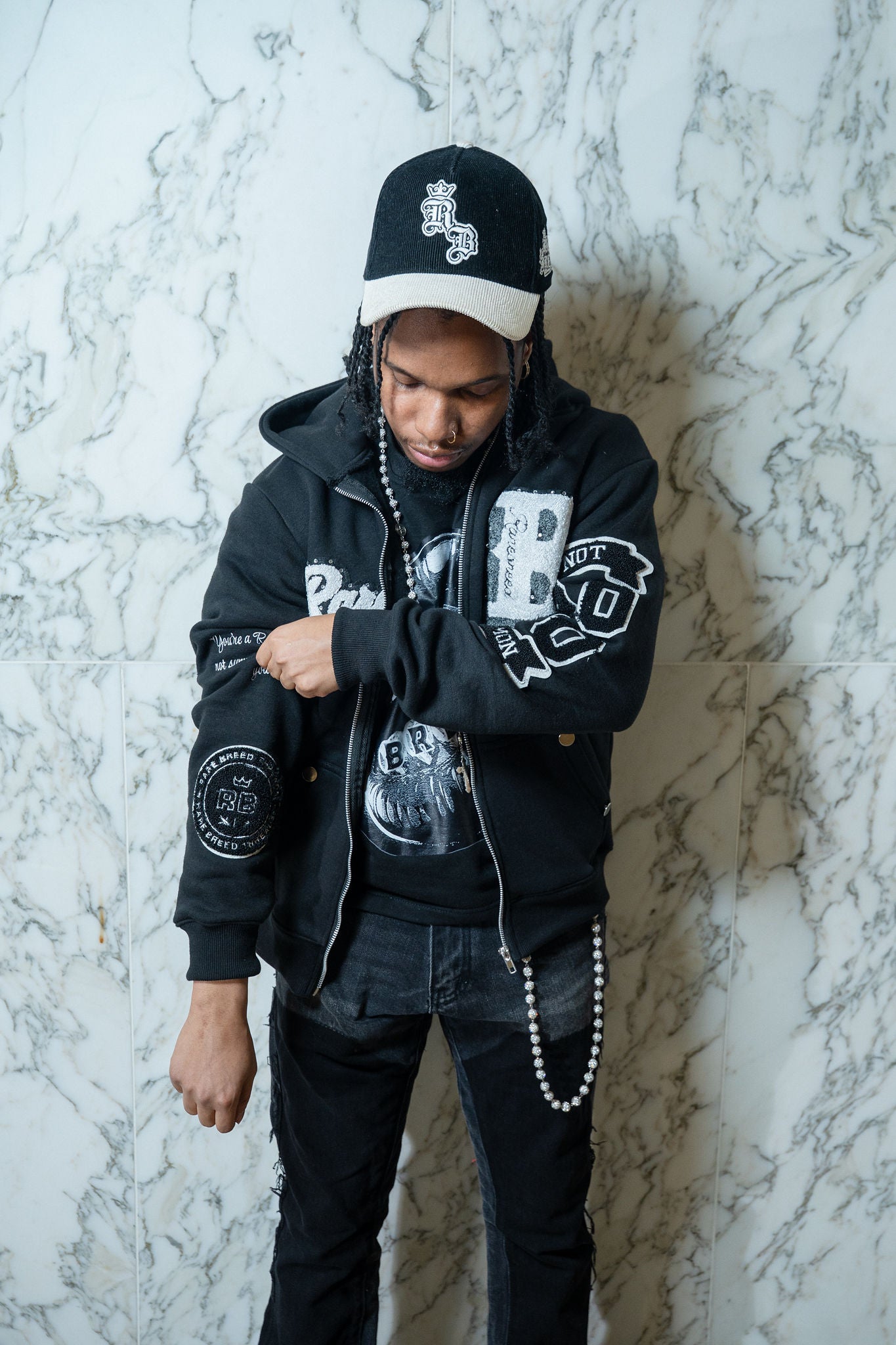 Rare (Black Out) Varsity Sweater