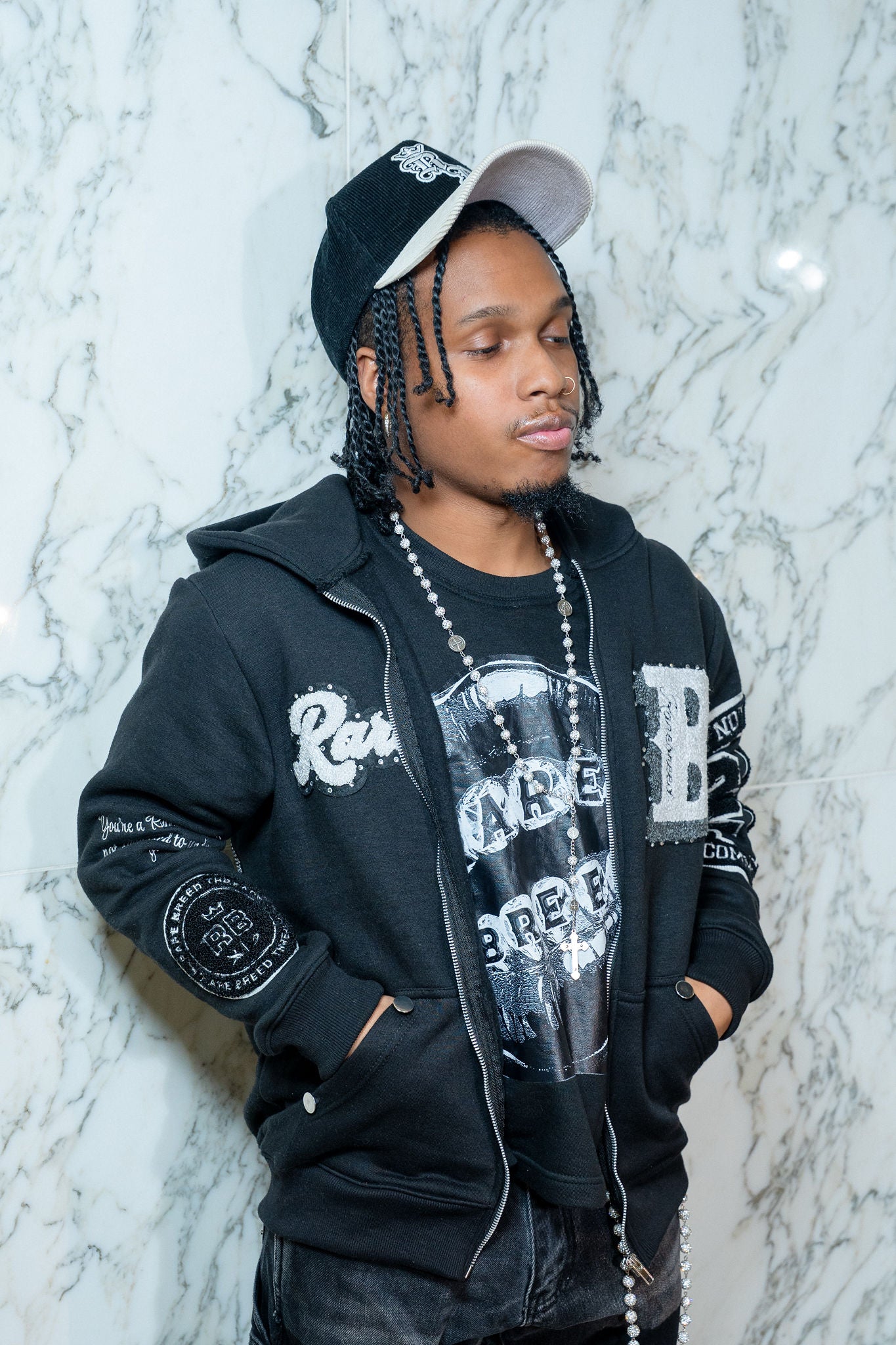 Rare (Black Out) Varsity Sweater